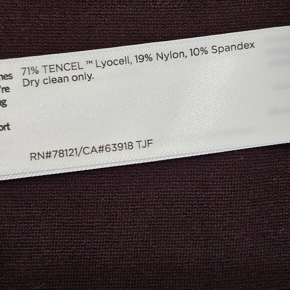 Eileen Fisher Cassis Ponte Open Front Jacket Cardigan Medium Brown NWOT - Picture 8 of 10